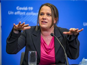 Montreal's director of public health, Dr. Mylène Drouin, in April 2021.