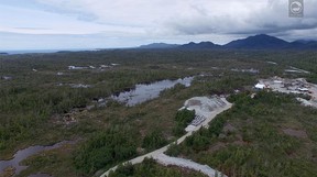 Banks Island mining operations 100 kilometers south of Prince Rupert.