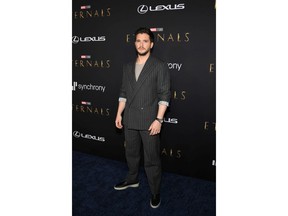 Kit Harington arrives for the world premiere of Marvel Studios' Eternals at the El Capitan Theater in Hollywood on October 18, 2021.