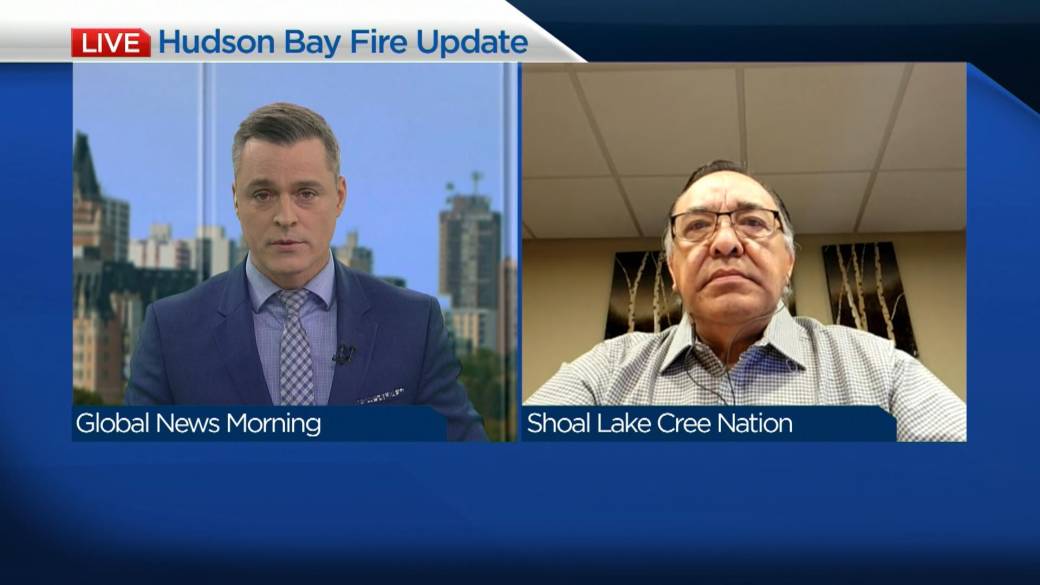 Click to play video: 'Update on the Bell Fire near Hudson Bay, Sask'.