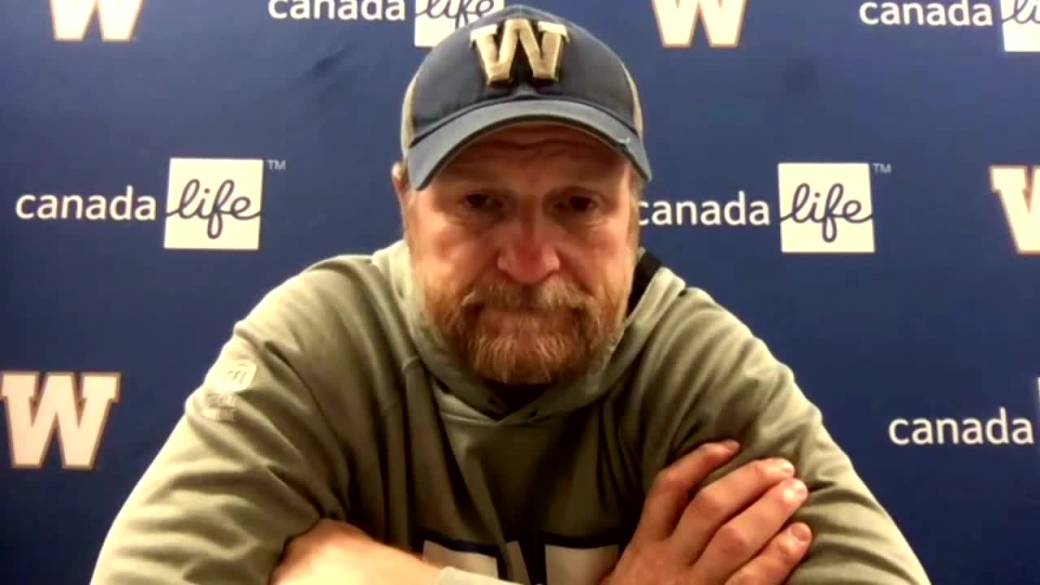 Click to play video: 'RAW: Blue Bombers Mike O'Shea Interview - Oct.15'