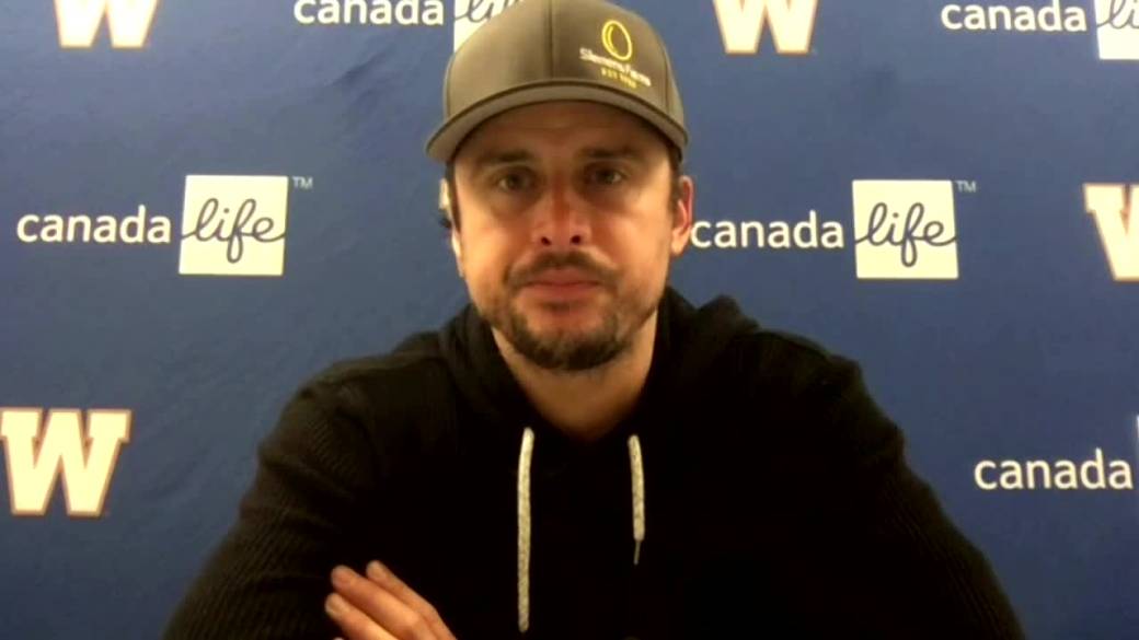 Click to play video: 'RAW: Blue Bombers Zach Collaros Interview - Oct.15'