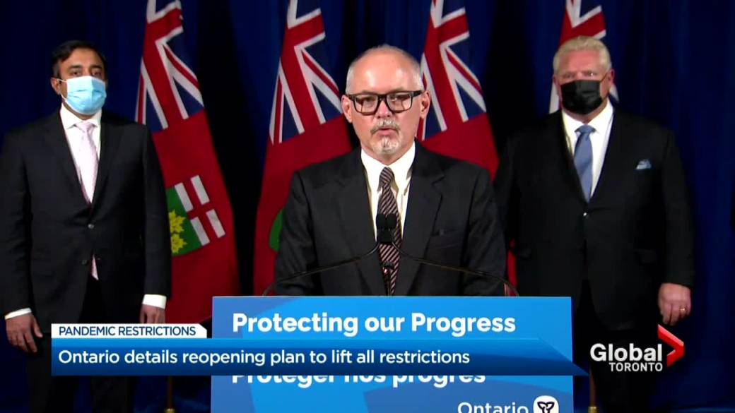 Click to Play Video: 'Ontario Establishes Roadmap to End COVID-19 Public Health Restrictions'