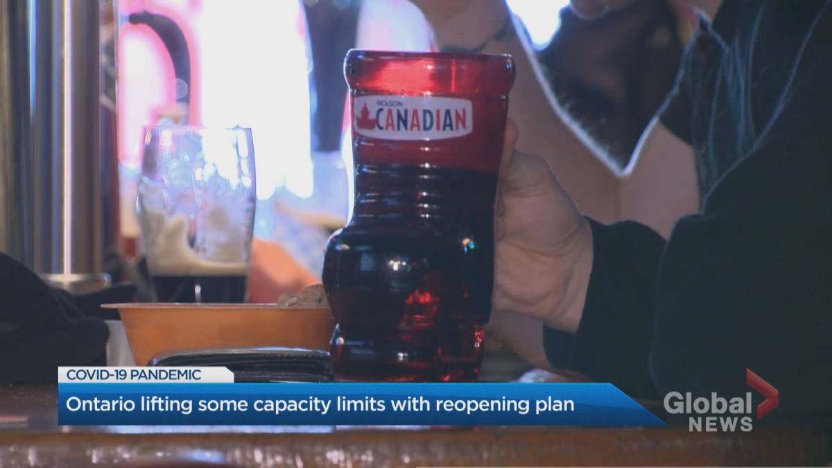 Click to Play Video: 'Ontario Lifting Capacity Limits as Part of Reopening Plan'