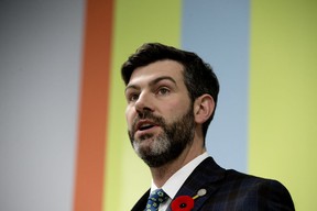 Mayor Don Iveson, who has reached his last day in office, participates in a press conference in this Nov. 2, 2018 file photo. Photo by David Bloom