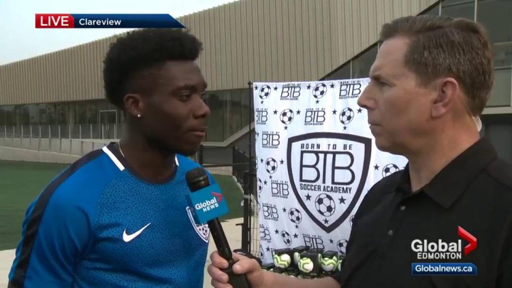 Click to play video: 'Interview with Edmonton Raised Soccer Star Alphonso Davies'
