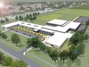 Concept drawing shows plans for Dual School in Amherstburg.