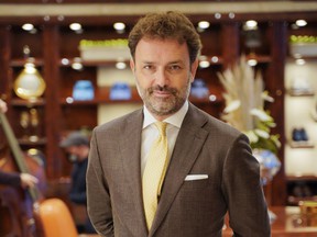 Niccolò Ricci is the CEO of Stefano Ricci.  Featured in the Vancouver boutique photo.