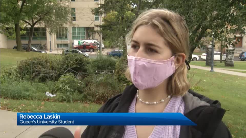 Click to play video: 'Queen students leave to protest sexual violence on campus'