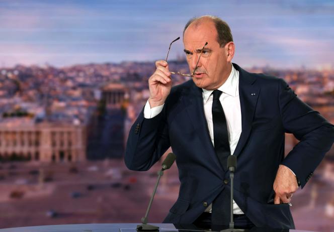 The Prime Minister, Jean Castex, interviewed during the 20 hours of TF1, September 30, 2021.