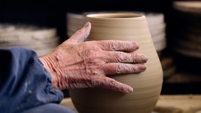 For decades, Bibi's hands have been creating fine ash and Raku glazed pottery.  His collection will be on display in the BACS Main Gallery from October 31 to November 25.