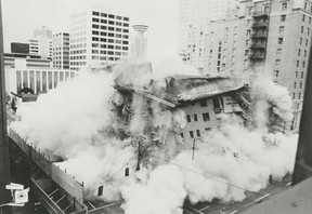 Photo by Peter Hulbert from the demolition of the Devonshire Hotel on July 5, 1981.
