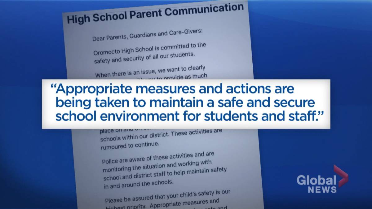 Click to play video: 'Parents of high school students warned of threats and bullying online'