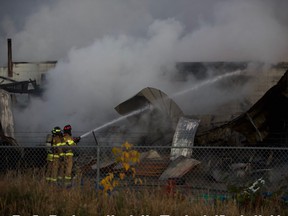 Edmonton Fire Rescue Services fought a two-alarm fire at 77 Street and Coronet Road on Friday morning.