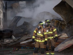 Edmonton Fire Rescue Services fought a two-alarm fire at 77 Street and Coronet Road on Friday morning.