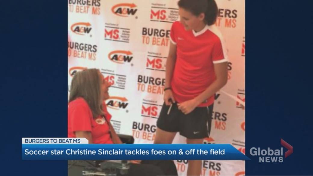 Click to play video: 'Canadian soccer legend Christine Sinclair faces enemies on and off the field'
