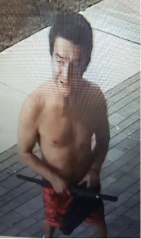 An image released by Toronto Police of a suspect at 10 breaks and enters the Lakeshore Boulevard West and Parklawn Road area.