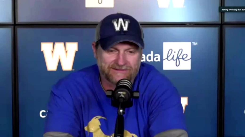 Click to play video: 'RAW: Blue Bombers Mike O'Shea Interview - Sept. 27'