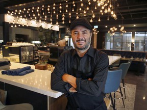 Nick Politi, owner of Nico Taverna in Windsor, is shown at the Erie Street restaurant on Monday, Oct. 25, 2021.