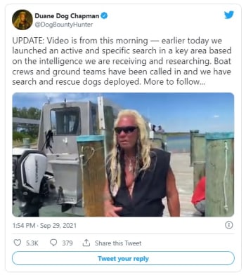 Dog the Bounty Hunter assures he is about to find Brian Laundrie