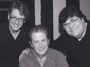 Kevin Shea, Brian Wilson and Cam Gardiner at Massey Hall in Toronto.