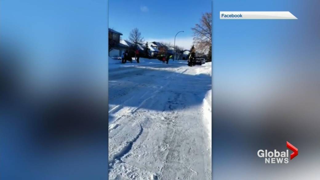 Click to play video: 'Protest at Saqib Shahab's House Reported by Saskatchewan Medical Association'