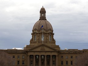 The Alberta Legislature in Edmonton on November 5, 2020.