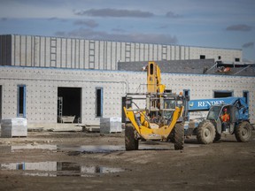 Construction continues on the future North Star High School in Amherstburg, on Friday, October 22, 2021.