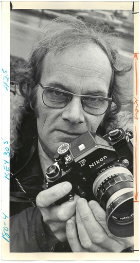 January 27, 1975. Peter Hulbert, a photographer from the province of Vancouver, after winning the Canadian Press Photo of the Year award for his photographs.