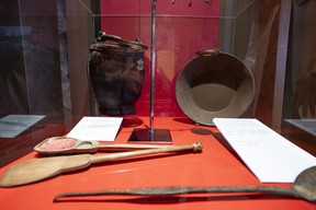 Items from the Gold Rush era on display at the new Chinatown Storytelling Center.