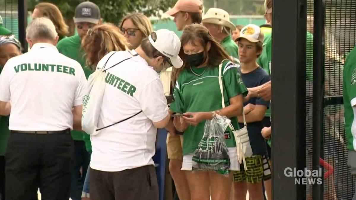 Click to play video: 'Saskatchewan Roughriders Design Vaccination-Proof Policy'