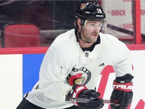 "I think so (you have to be careful), but not only in sports but as a world," said veteran winger Austin Watson, who missed the first three weeks of the season with an ankle injury but will return on this trip.  Watson is seen at Senators practice Wednesday morning.