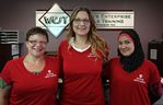 From left to right, Jennifer Dubreuil, Sarah Strnisa and Svetlana Zyryanova, photographed at Woman Enterprise Skills Training (WEST) on Saturday July 26, 2014, participate in the Skills Awareness Workshop starting Monday July 28, 2014 (DAX MELMER / The Star of Windsor)