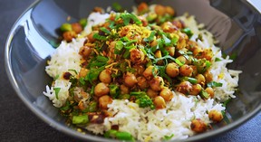 Coconut Chickpea Rice, prepared by Wil Yeung of Amherstburg for his Yeung Man Cooking YouTube channel.