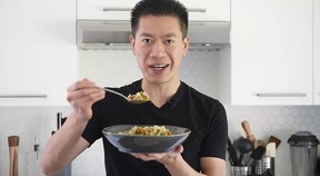 Wil Yeung from Amherstburg in an image from his YouTube channel, Yeung Man Cooking.