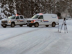 RCMP checkpoint on Morice West Forest Service Road on January 13, 2020, as tensions rise between five hereditary heads of the Wet'suwet'en Nation and a gas pipeline company.  Hazelton RCMP Staff Sgt.  Darren Durnin says that having to enforce judicial sin cases like these undermines the RCMP's attempt to build relationships with Aboriginal communities.
