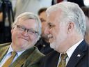 Gaétan Barrette and Philippe Couillard: Diplomacy is not the controversial health minister's strong suit, admits the prime minister.