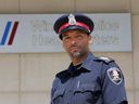 The newly promoted Sgt.  Ed Armstrong of the Windsor Police Service - the first black staff sergeant in WPS history.  Photographed on August 11, 2020.