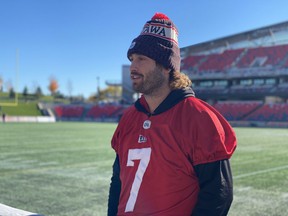 Duck Hodges will make his first CFL start as a quarterback for the Ottawa Redblacks on Saturday against the Toronto Argonauts.