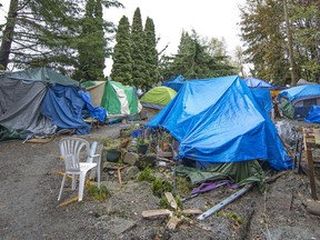 Inside Anita's Place Homeless Camp in Maple Ridge in 2018.