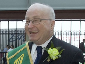 John Meaney, who died on November 14, appears here as the Grand Marshal of the 2008 Saint Patrick's Day parade in Montreal.