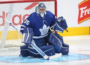 Petr Mrazek has as many starts for the Maple Leafs as he has injuries since signing as a free agent this offseason.