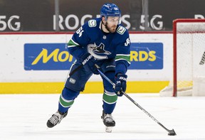 Tyler Motte was due to return to the Canucks lineup Sunday in Anaheim.