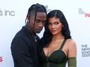 Travis Scott and Kylie Jenner attend the Parsons 2021 Annual Benefit held at The Rooftop at Pier 17 in the Seaport District in New York on June 15, 2021.