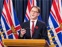 Health Minister Adrian Dix provides an update on COVID-19 on November 4, 2021. 