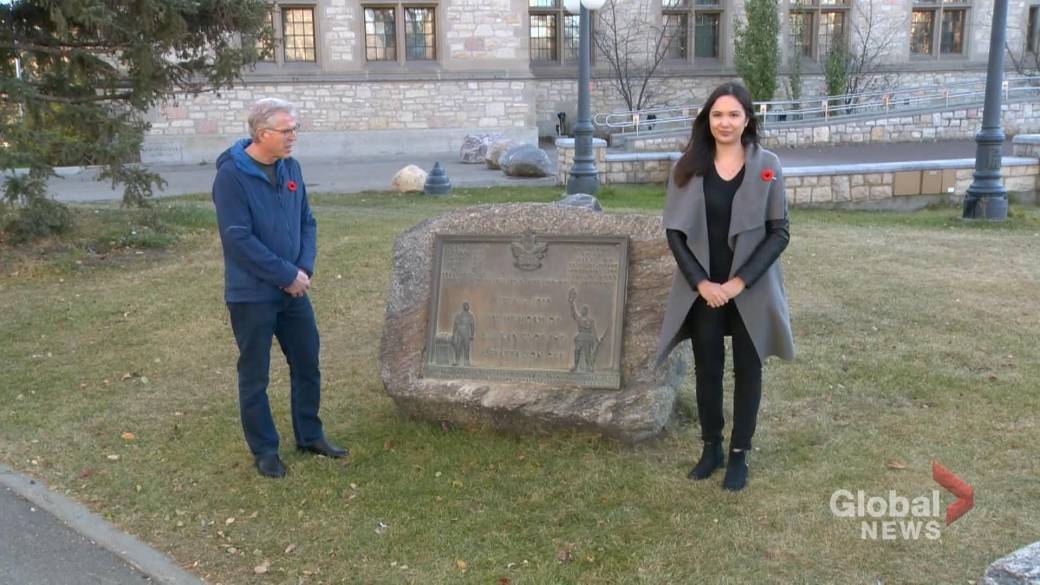 Click to play video: 'Memorial Stone at University of Saskatchewan'