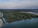 National Urban Park?  An aerial view of Ojibway Shores, Windsor's last remaining natural shoreline along the Detroit River, is shown on May 16, 2019.