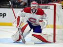 Sam Montembeault will start in goal for the Canadiens Saturday night at the Bell Center against the Nashville Predators.  He is 0-3-1 with an average of 3.71 goals against and a save percentage of .892.