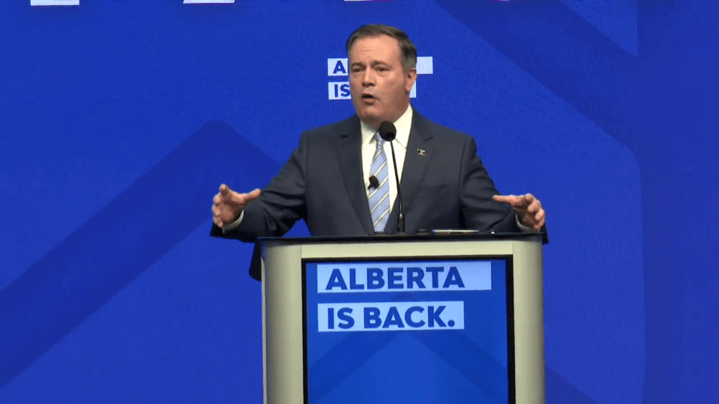 Click to play video: 'Alberta Prime Minister Jason Kenney talks about UCP tensions during AGM in Calgary'