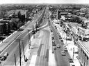 This July 1962 photograph shows Décarie Blvd. north of Queen Mary Rd. Prior to the construction of the Décarie Expressway.  It was the most viewed photograph in our one-year History Through Our Eyes series, which ended on December 31st.